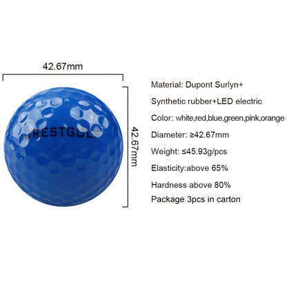 Glow-in-the-dark Golf Balls | Golf Training Accessories | Sportswear and Equipment | Golf Supplies