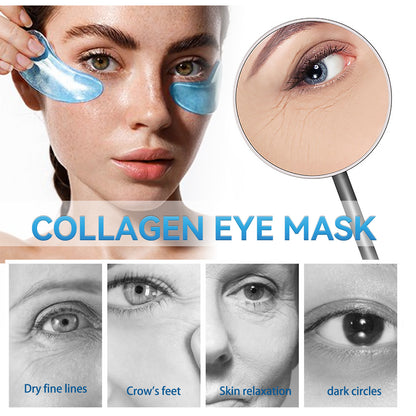 Collagen eye mask reduces fine lines and dark circles Hydrating, hydrating, firming and lifting crystal eye mask