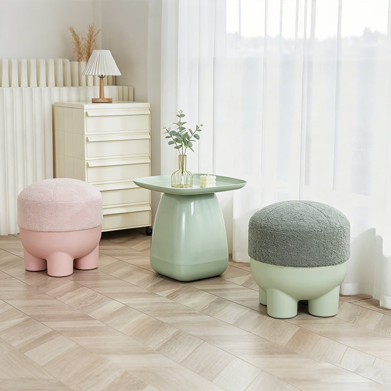 Nordic Plastic Coffee Tables Furniture,Modern Living Room TV Cabinet,Sofa Side Small Round Table,Home Creative Bedside Table