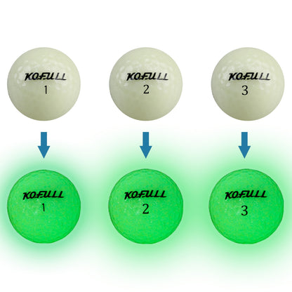 New 6-Piece Fluorescent Golf Set – Includes Fluorescent Golf Balls and 70mm Fluorescent Tees | Durable | and Highly Visible.