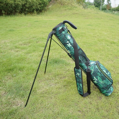 Golf Stand Bag Featuring Double-sided Printed Fabric with a Pattern