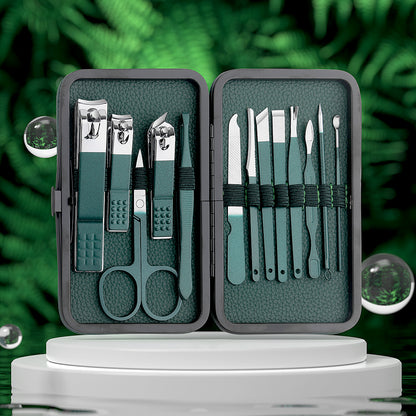 Stainless Steel Nail Clippers and Pedicure Scissors Set - Portable Manicure and Pedicure Tools Nail Clippers Set