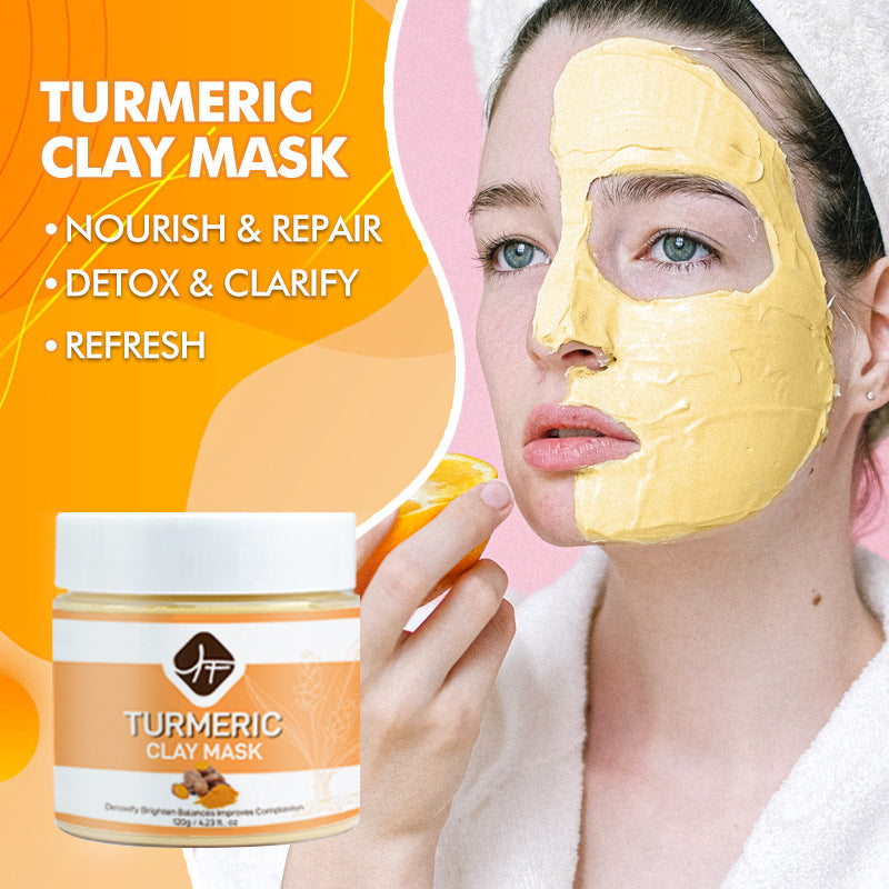 Turmeric Skin Care Product Set Clay Mask Facial Cleanser Face Cream Soap Essence Facial Scrub Lotion