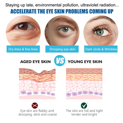 Collagen eye mask reduces fine lines and dark circles Hydrating, hydrating, firming and lifting crystal eye mask