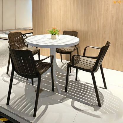 Minimalist Modern Outdoor Patio Table and Chair Set, Terrace Garden Leisure Table and Chair Combination