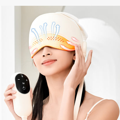 Air Pressure Head Massager Electric Head Eye Massager Graphene Heating Eye Hot Compress for Relax Improve Sleep Stress Relief