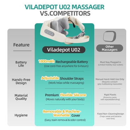 Massage pillow 6D kneading shawl with heating and adjustable belt to relieve shoulder and neck fatigue