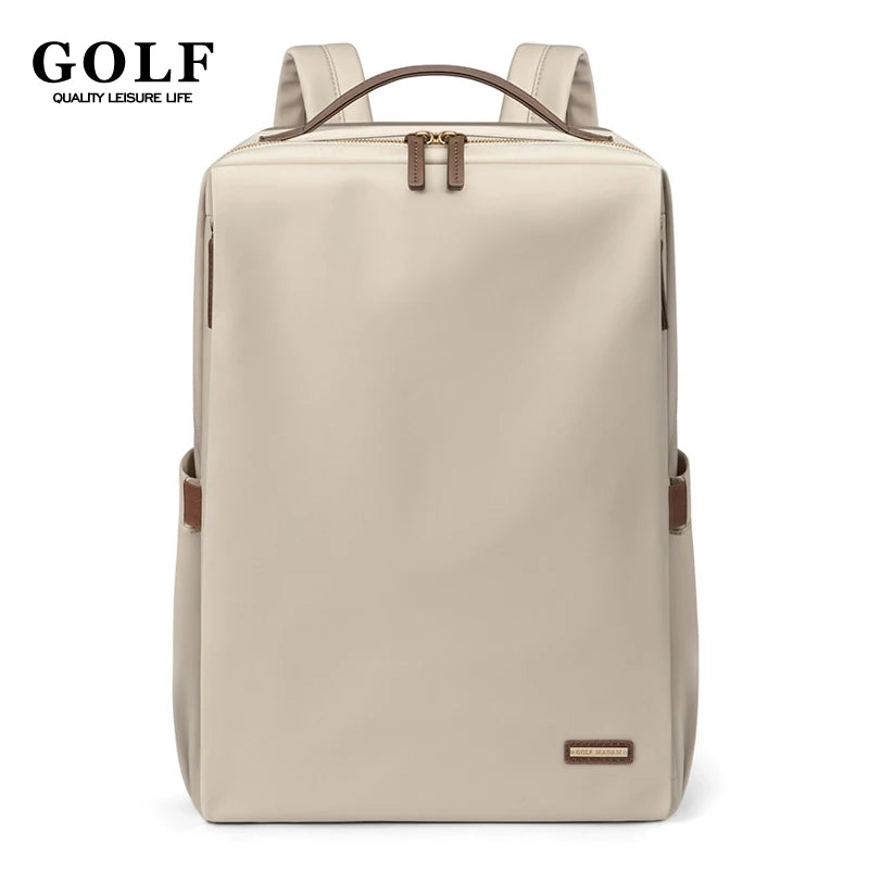 Sac à dos de golf pour femme, couleur unie, en nylon, pour ordinateur portable 15,6 pouces, pour adulte, grande capacité, étanche, mode 2024 