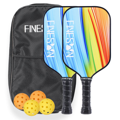 USAPA Compliant Fiberglass Pickleball Paddle Set | Enhanced Power + Carry Bag (Best Gift for Beginners)