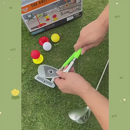 1 Set Children's Golf Club Set Outdoor Sports Toys Sports Games Competitive Indoor Interactive Retractable Golf Club Set Toys