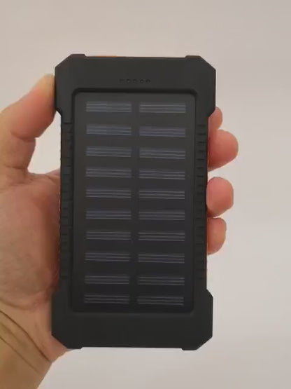 100000mAh Solar Power Bank | Waterproof Portable Solar Panel Charger | For iPhone 16