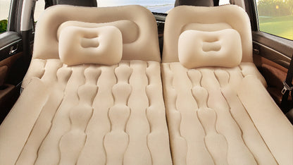 Inflatable Air Mattress | Thickened Flocking Car Sleeping Bed | Quick Pumping-up
